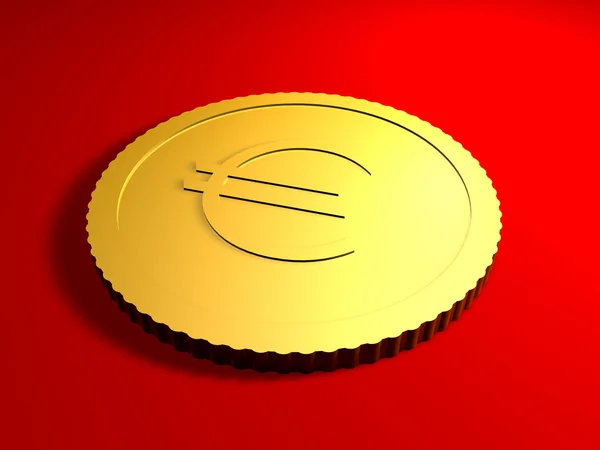 सामान्य यूरो सिक्का — स्टॉक फ़ोटो, इमेज