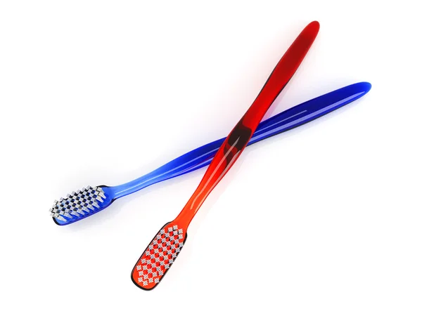 Toothbrush Couple — Stock Photo, Image