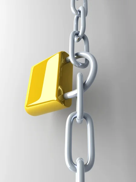 Locked Chain — Stock Photo, Image