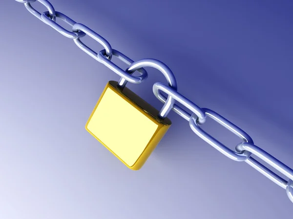锁定的链 — 图库照片
