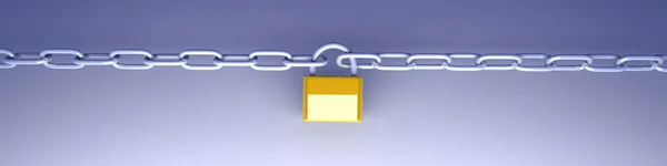 锁定的链 — 图库照片