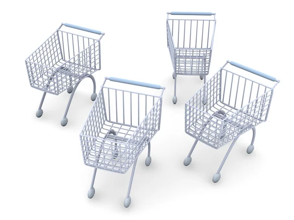 Shopping Carts — Stock Photo, Image