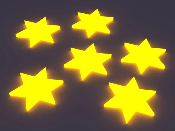 Estrelas de Natal brilhantes — Fotografia de Stock