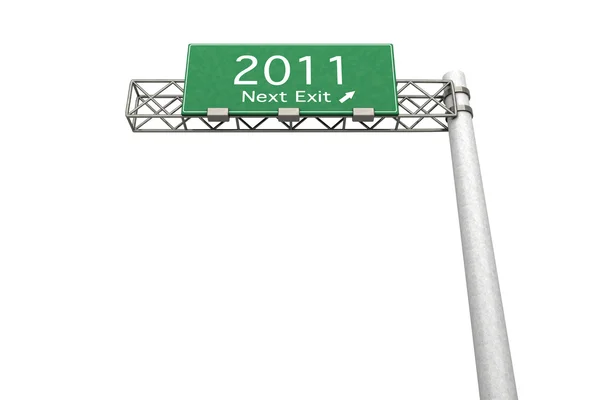 Highway Sign - Prossima uscita 2011 — Foto Stock