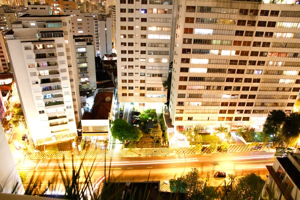 Сан-Паулу ночью — стоковое фото