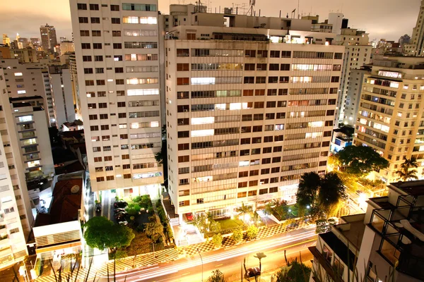 Sao Paulo por la noche — Foto de Stock