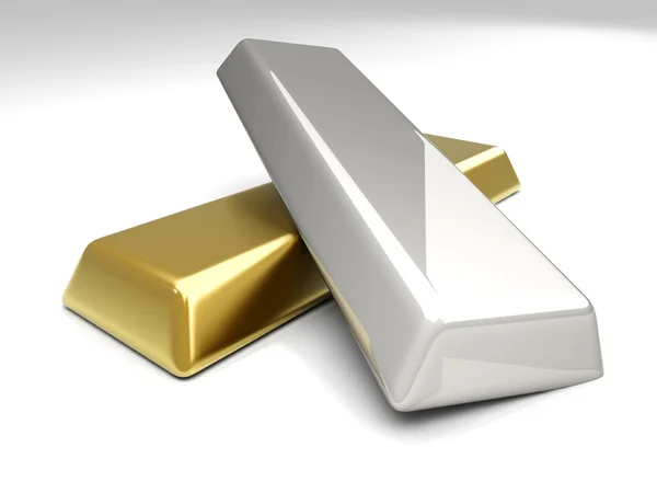Zlato a stříbro — Stock fotografie
