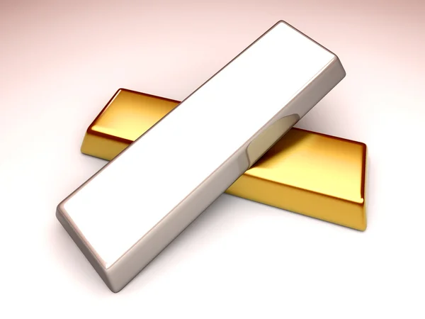 Złoto i srebro — Zdjęcie stockowe