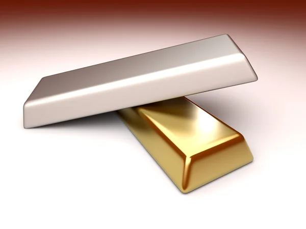 Arany és ezüst — Stock Fotó