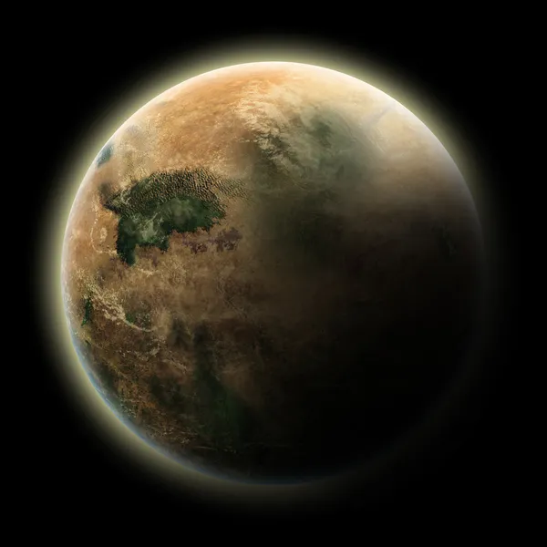 Planeta do deserto alienígena — Fotografia de Stock