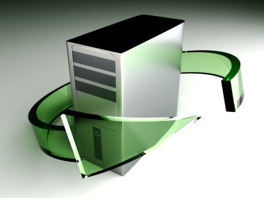 Desktop PC Recylcling clipart