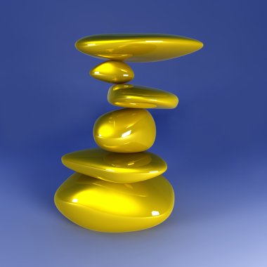 Balancing Gold Nuggets clipart