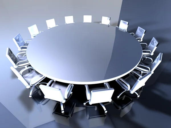 Runder Tisch — Stockfoto