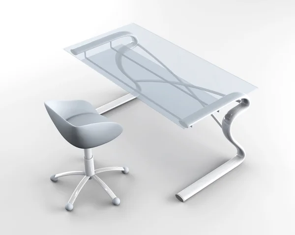 Rendered Office Furniture — Stock Photo, Image