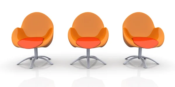 Dizájner székekkel — Stock Fotó