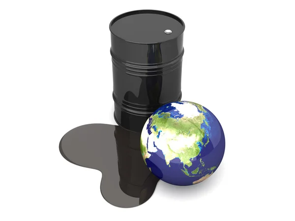 Desastre petrolero - Asia — Foto de Stock