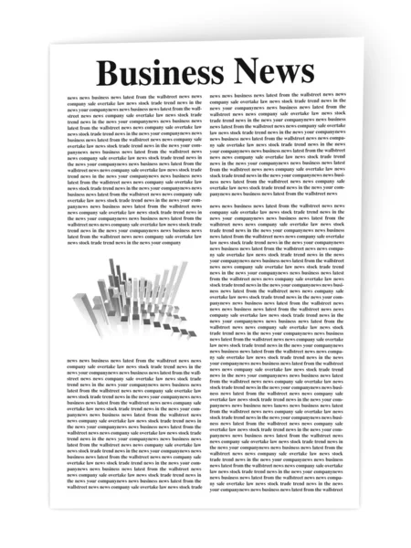 Business News — Stock Photo, Image