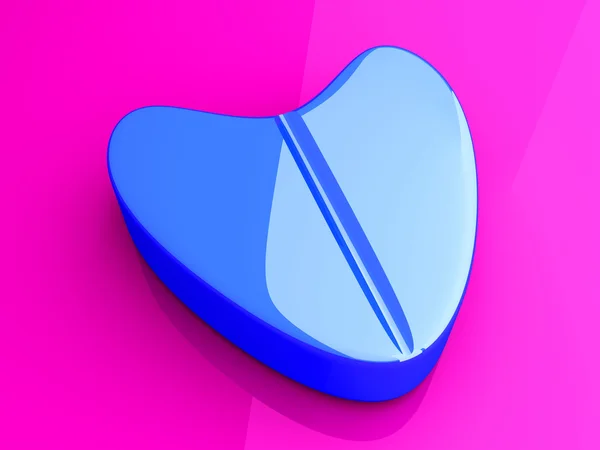 Blue Love Pill — Stock Photo, Image