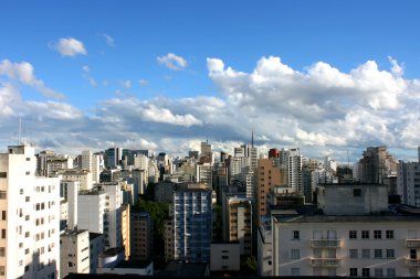 Skyline of Sao Paulo, Brazil. clipart