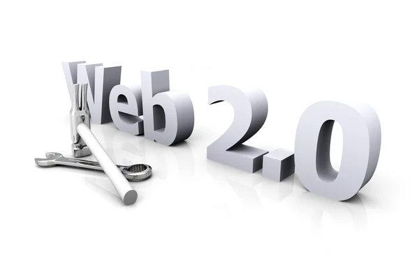 Web 2.0 - fejlesztés alatt — Stock Fotó