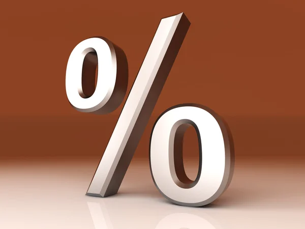 Simbolo percentuale — Foto Stock