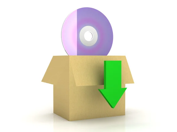 Pakiet instalacyjny oprogramowania — Zdjęcie stockowe