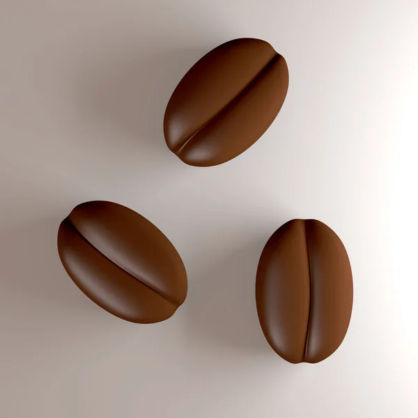 Three Coffee Beans — Stock Photo, Image