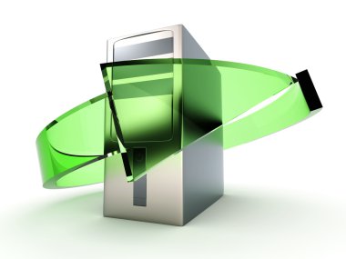 Desktop PC Recycling clipart