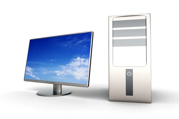 Sistema PC desktop — Fotografia de Stock