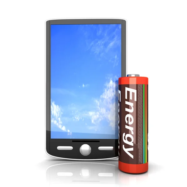 Bateria do smartphone — Fotografia de Stock