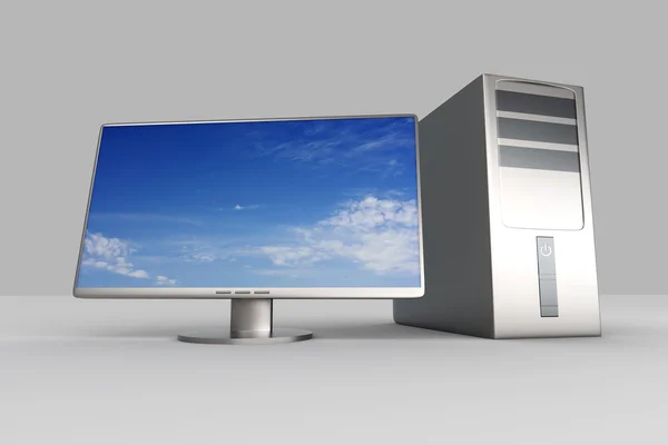 Sistema PC desktop — Fotografia de Stock