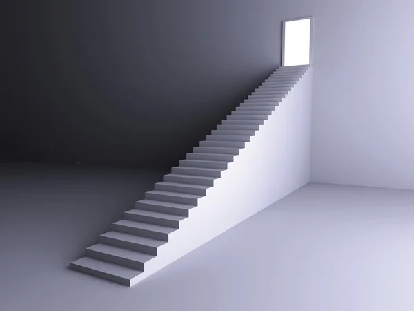 对光的楼梯 — 图库照片
