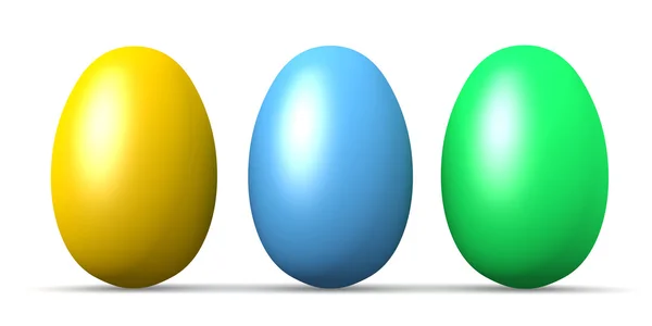 Huevos de Pascua de colores — Foto de Stock