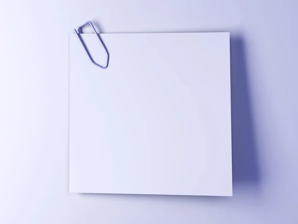 Clipped Paper Note — Stock Photo, Image