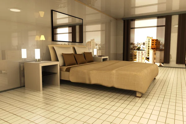 Schlafzimmer in sao paulo — Stockfoto