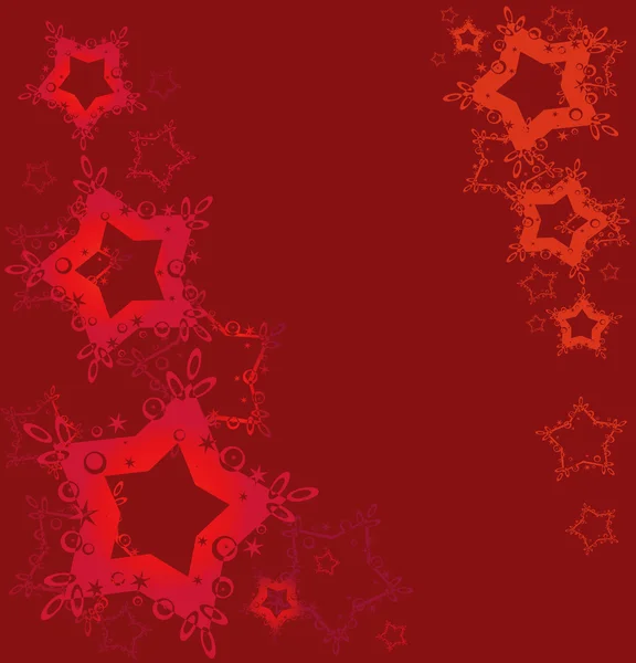 Étoiles rouges Contexte — Image vectorielle