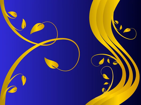 正式な青い花の背景 — ストックベクタ
