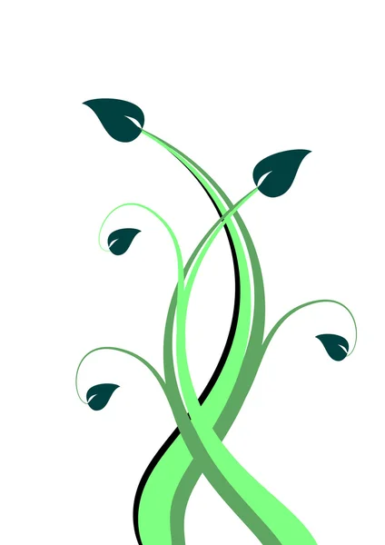 Абстрактний зелений квітковий дизайн — стоковий вектор