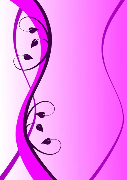 Een abstracte paarse bloemen achtergrond afbeelding — Stockvector