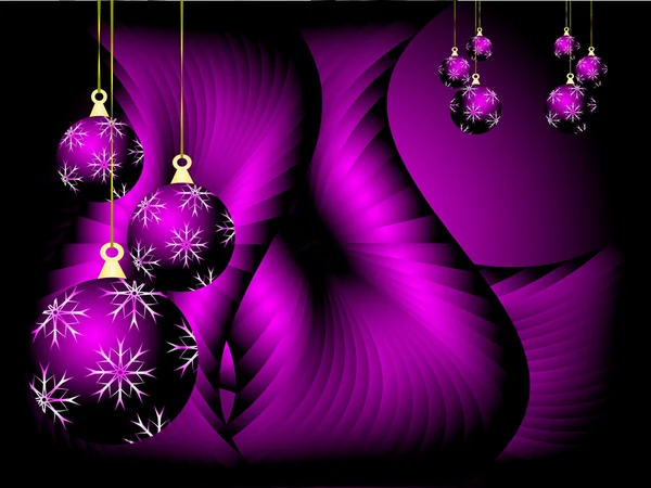 Purple Christmas Vector Background — Stock Vector