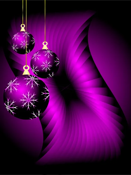Purple Christmas Vector Background — Stock Vector