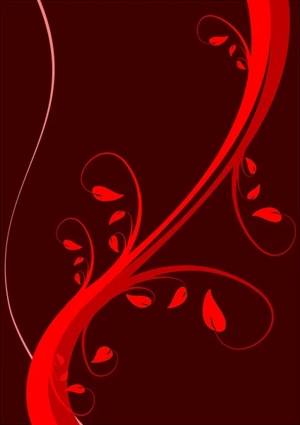 Un fond vectoriel floral stylisé désir — Image vectorielle