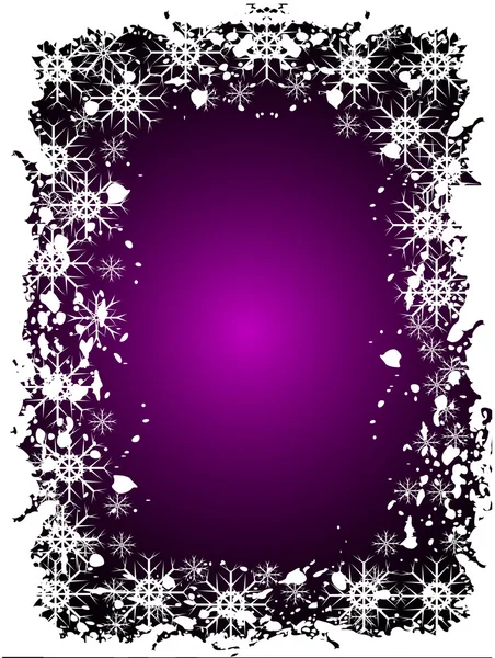 Purple Christmas Grunge Vector Background — ストックベクタ