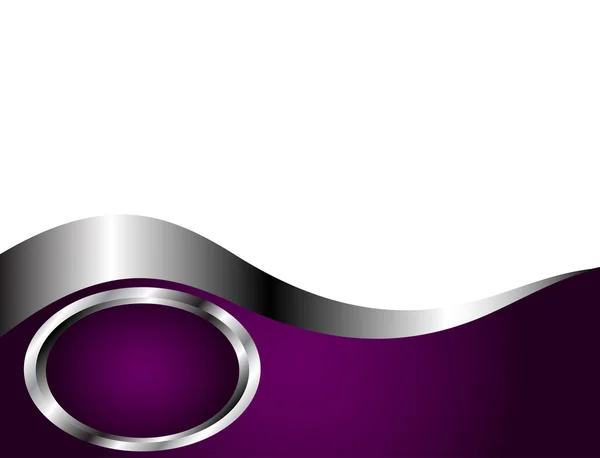 Une carte de visite ou arrière-plan violet foncé et argent et blanc T — Image vectorielle