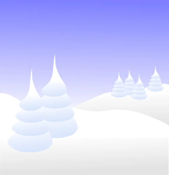 A winter vector background illustration — Stock Vector