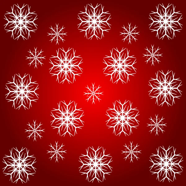 Un fond abstrait de flocon de neige — Image vectorielle