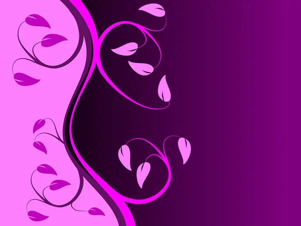 Een paarse bloemen vectorillustratie — Stockvector