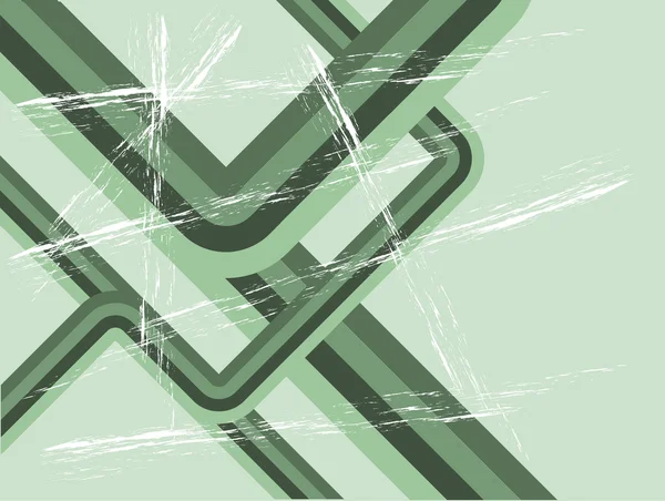 抽象的な緑のレトロなグランジ背景 — ストックベクタ
