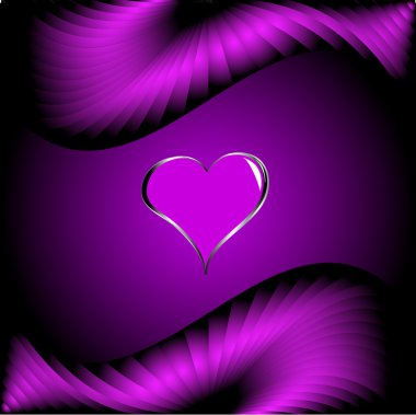 A purple hearts Valentines Day Background clipart