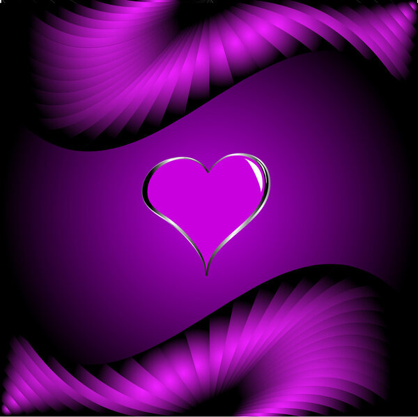 A purple hearts Valentines Day Background